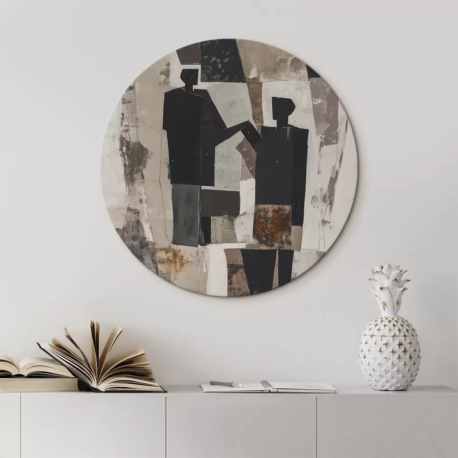 Wandbilder Abstrakte Figuren eines Paares r45776