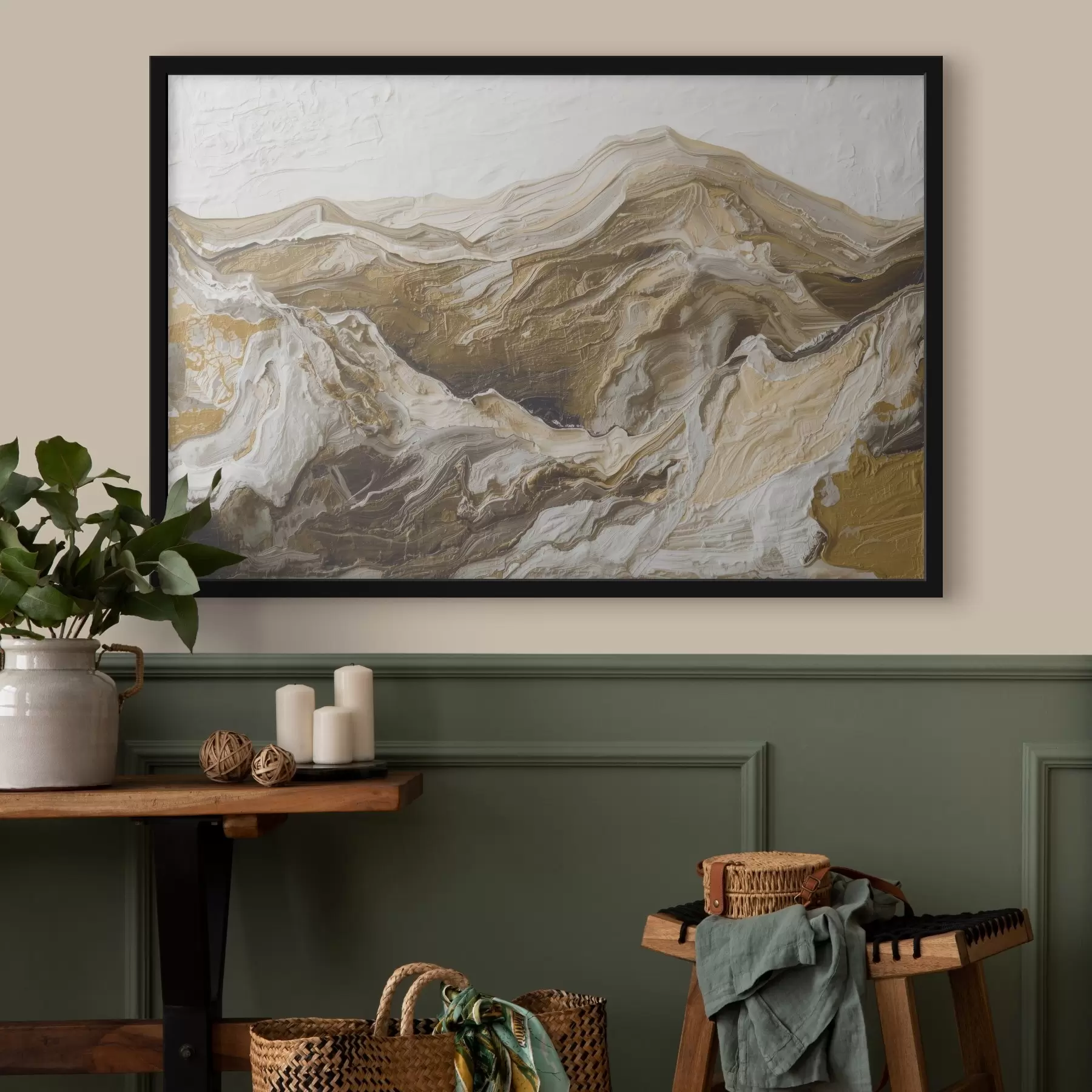 Fototapete Abstrakte Berglandschaft f45750