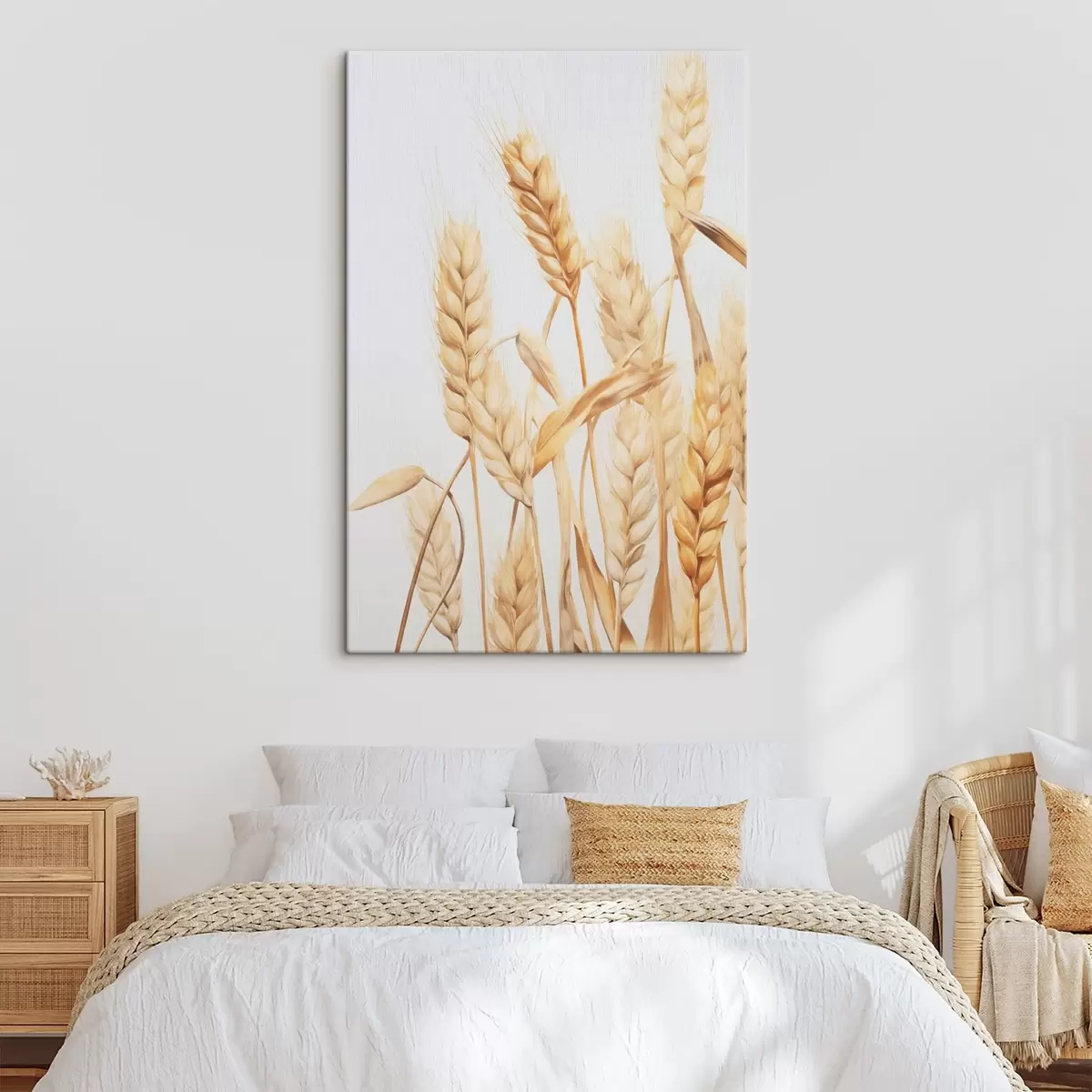 Wandbilder Weizenähren-Imitation Aquarell s45769