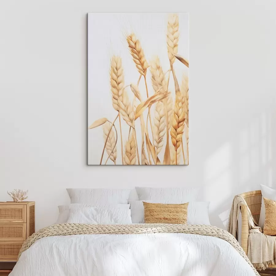 Wandbilder Weizenähren-Imitation Aquarell s45769