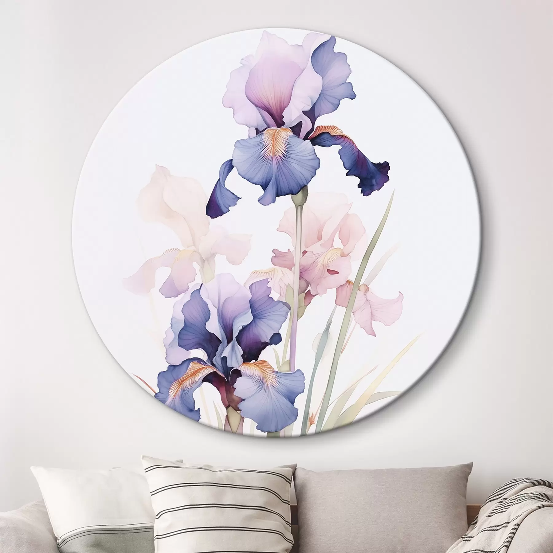 Wandbilder Schwertlilien Nachahmung von Aquarell r45762