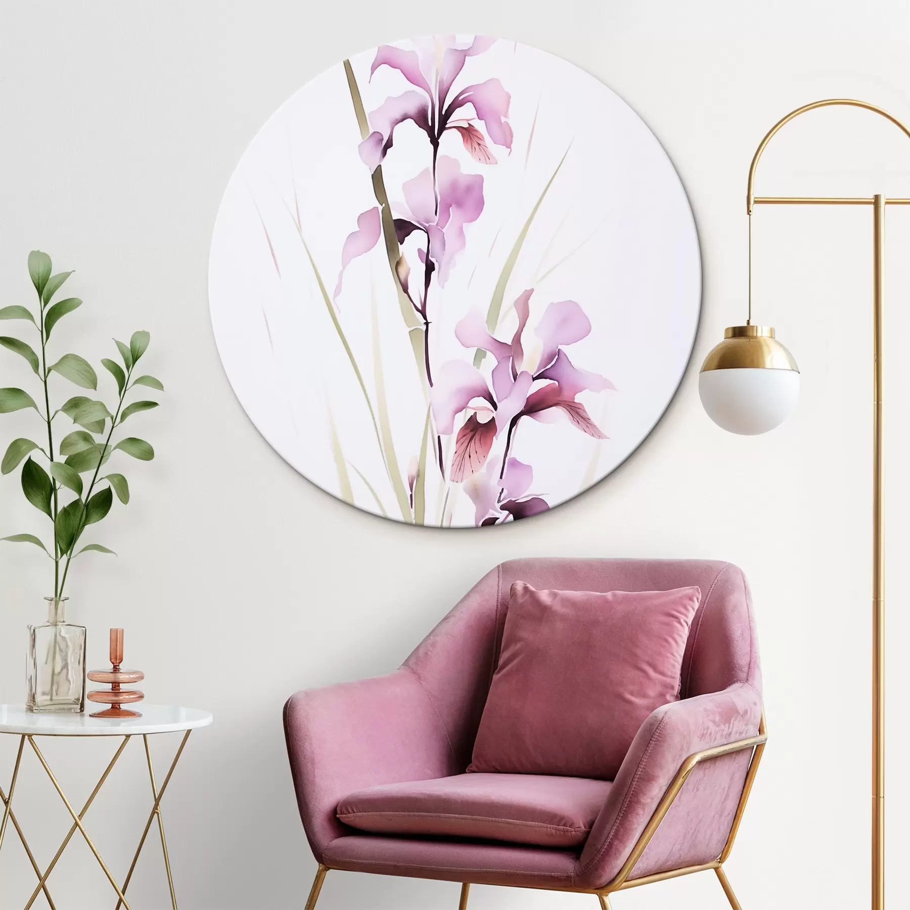 Wandbilder Blumen Nachahmung von Aquarell r45763