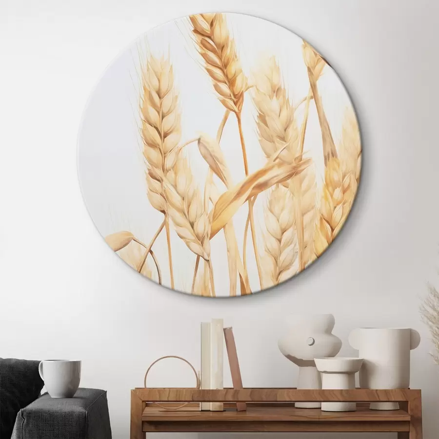 Wandbilder Weizenähren-Imitation Aquarell r45769