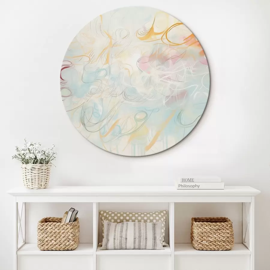 Wandbilder Abstraktion mit Kritzeleien r45772