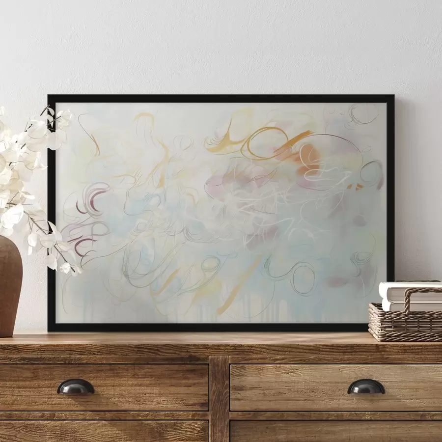 Fototapete Abstraktion mit Kritzeleien f45772