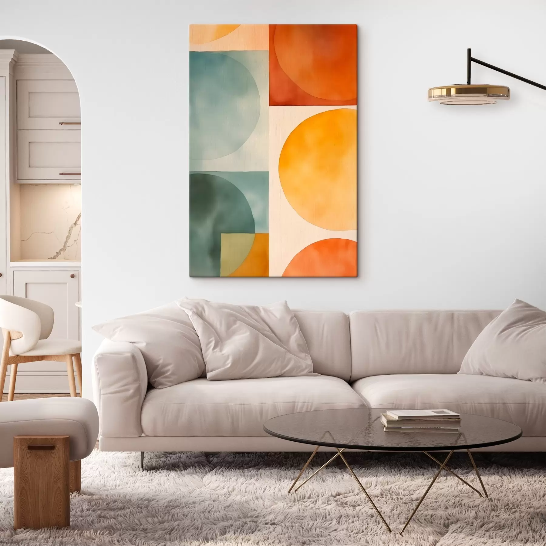 Wandbilder Geometrische abstrakte Kreise s45792