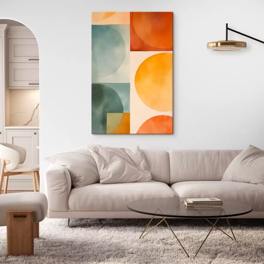 Wandbilder Geometrische abstrakte Kreise s45792