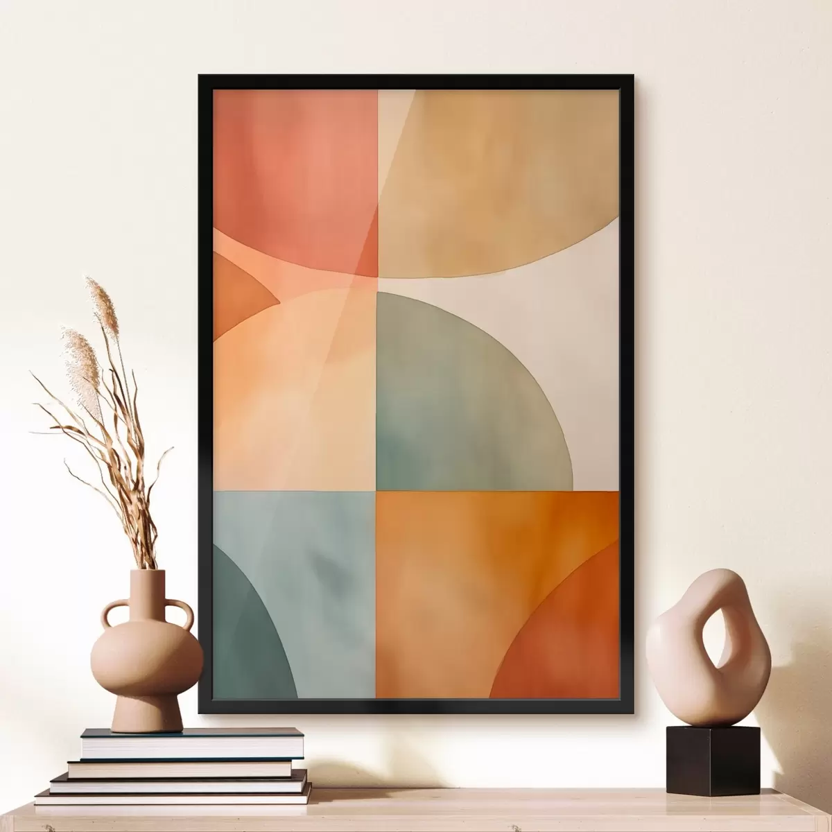 Poster Geometrische abstrakte Kreise f45793