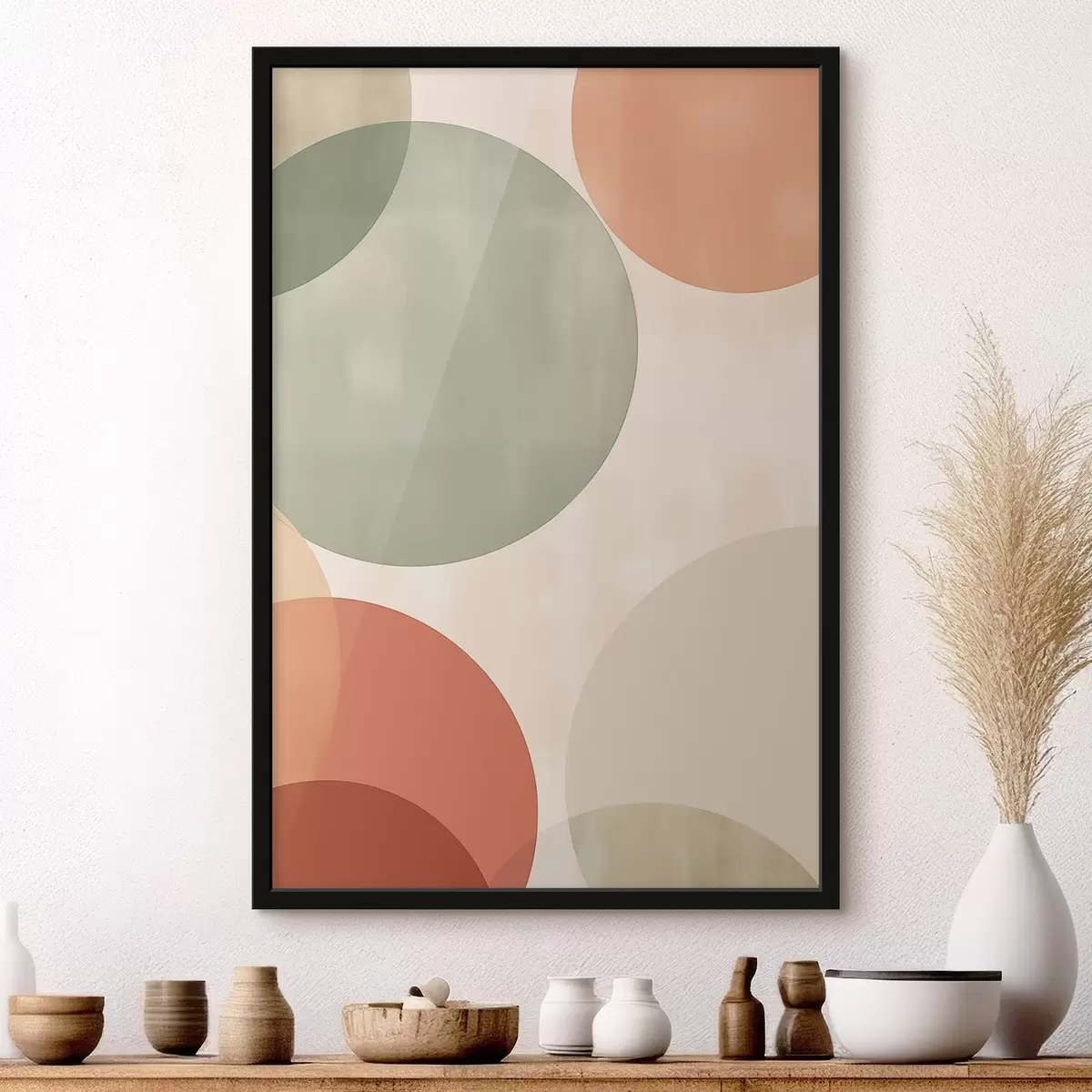 Poster Große abstrakte Kreise f45794