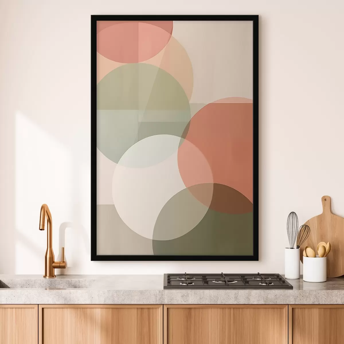 Poster Große abstrakte Kreise f45795