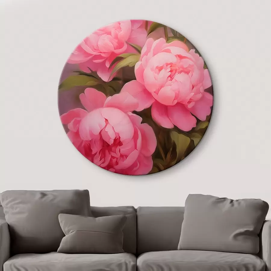 Wandbilder Rosa Pfingstrosen r45783