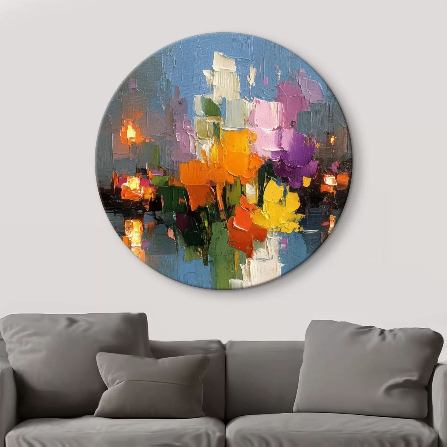 Wandbilder Urbane Abstraktion: Reflexion des Lichts im Wasser r45243