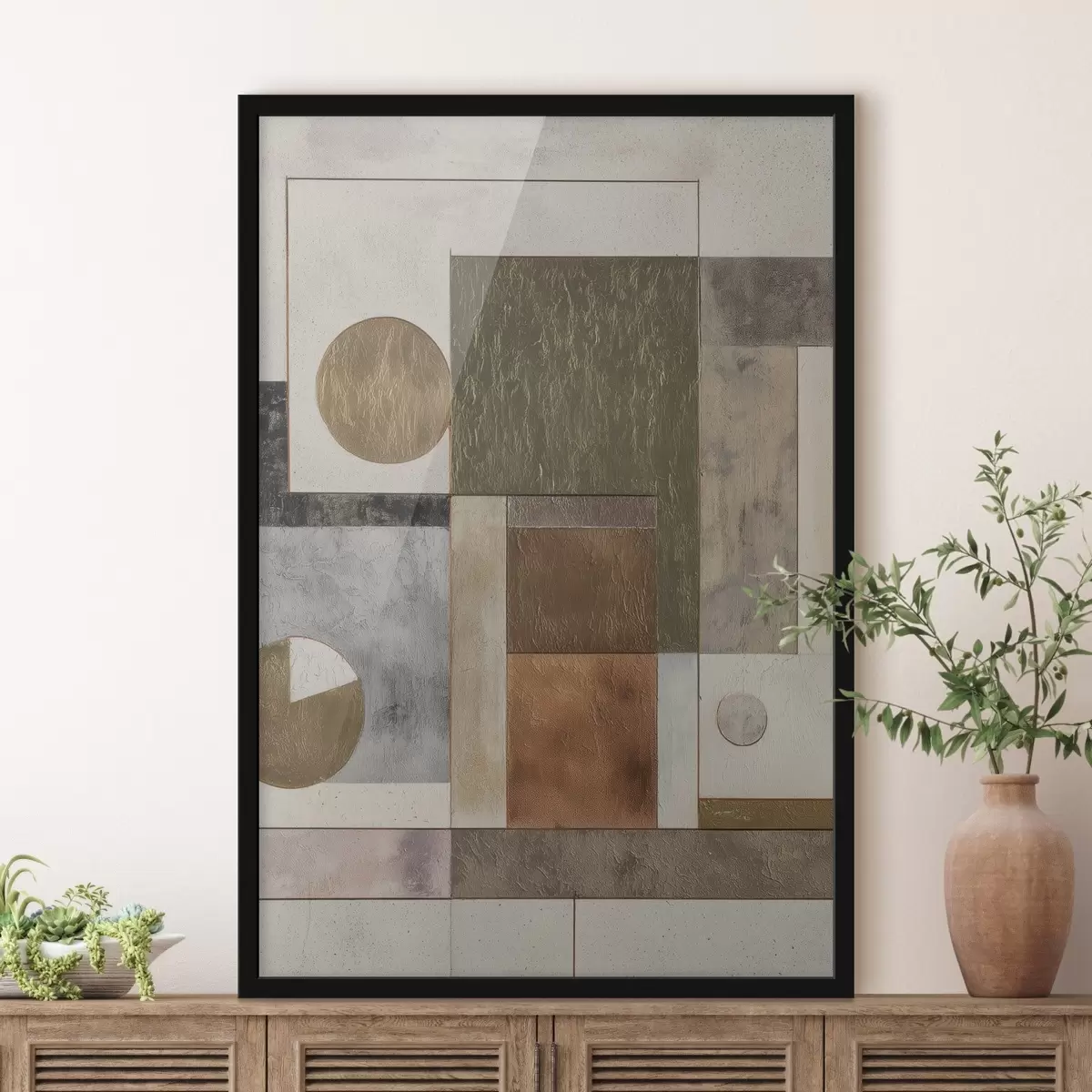 Poster abstrakte moderne Geometrie f45729