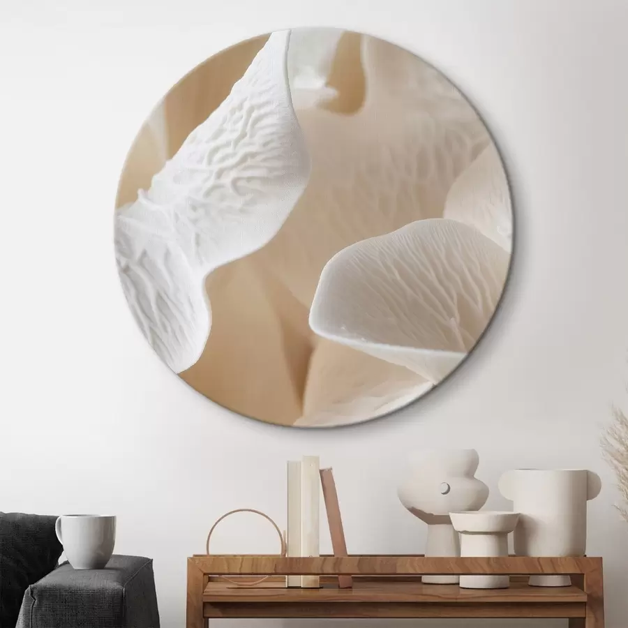 Wandbilder blütenblätter mit Adern in Beigetönen r45703