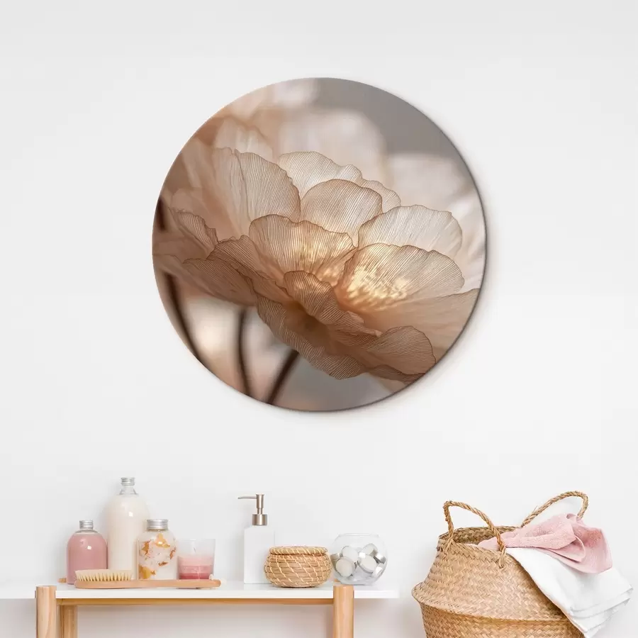 Wandbilder Zarte Blume in hellem Glanz r45822