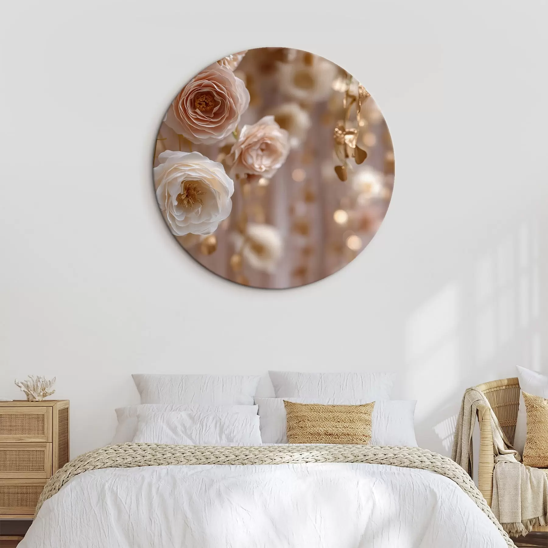 Wandbilder Cremige Rosen mit Akzenten r45824