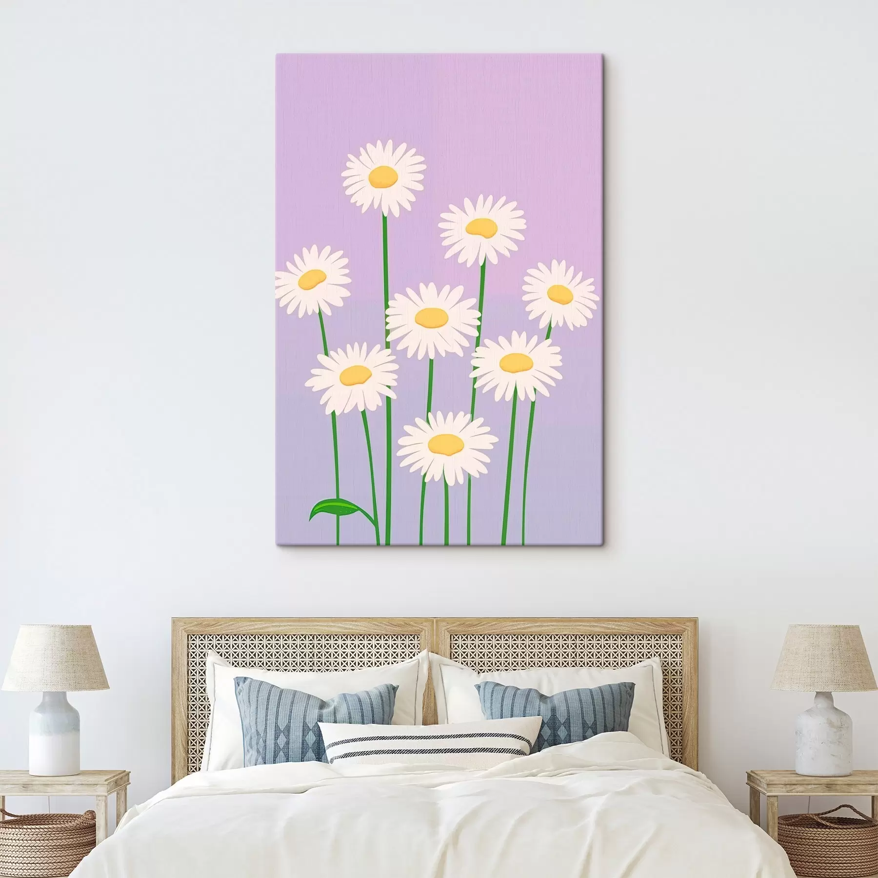 Wandbilder Blumenstrauß aus Gänseblümchen s45828