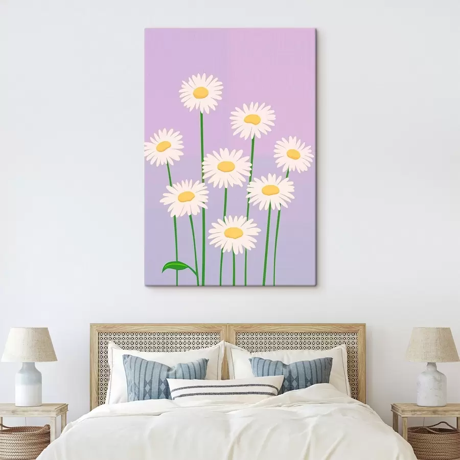 Wandbilder Blumenstrauß aus Gänseblümchen s45828