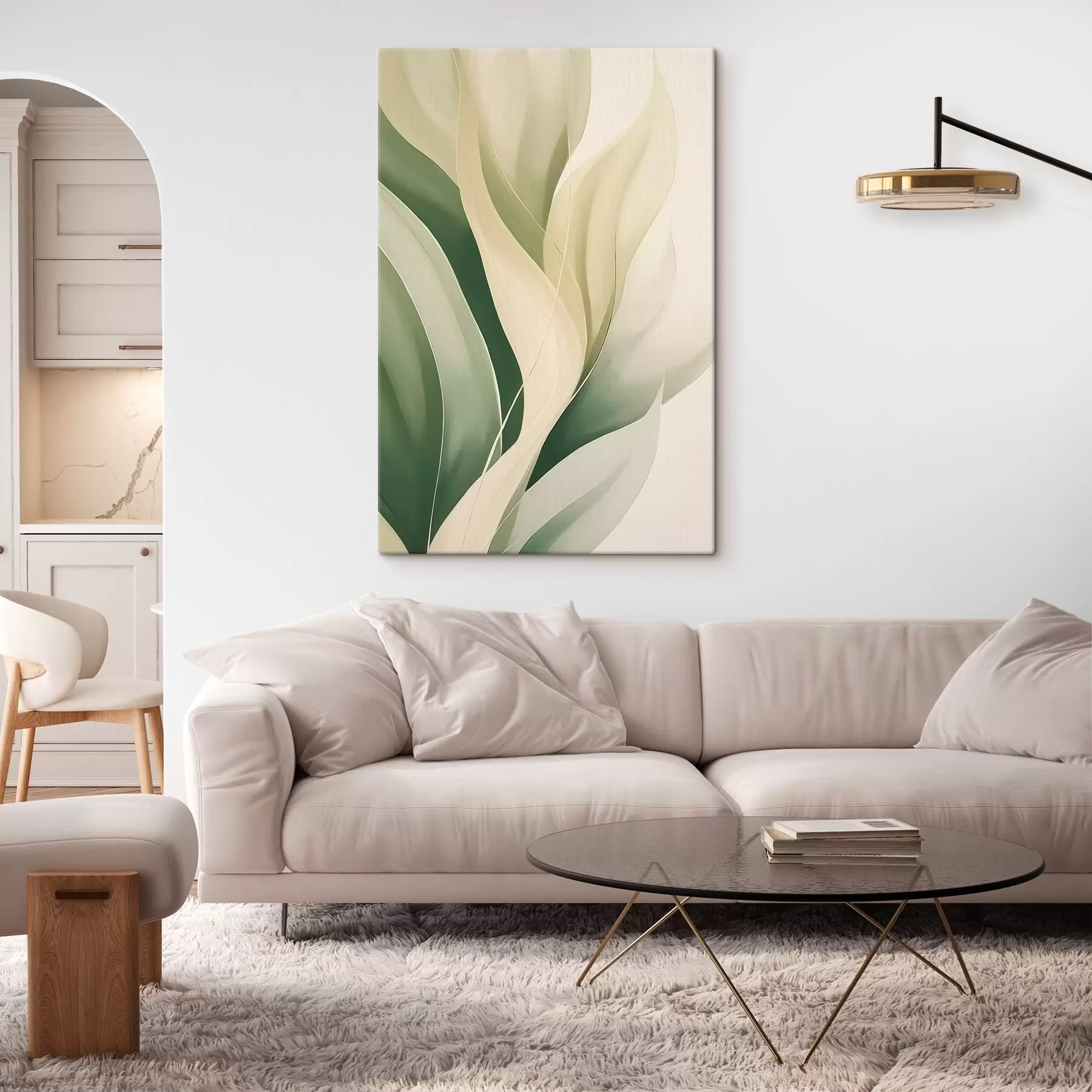 Wandbilder Abstrakte grüne Blätter s45832