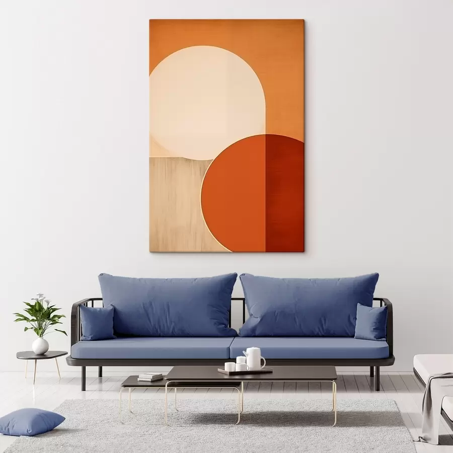 Wandbilder Abstrakte Halbkreise s45845