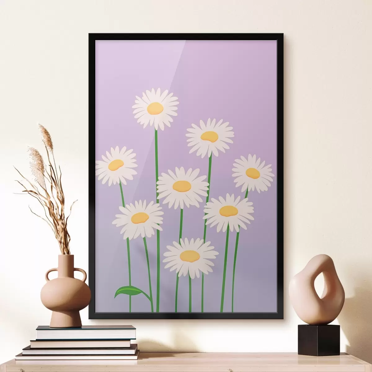 Poster Blumenstrauß aus Gänseblümchen f45828