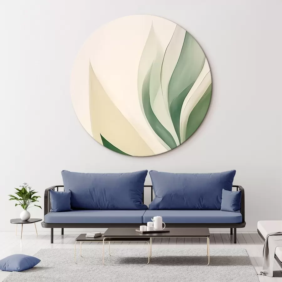 Wandbilder Abstrakte grüne Blätter r45831