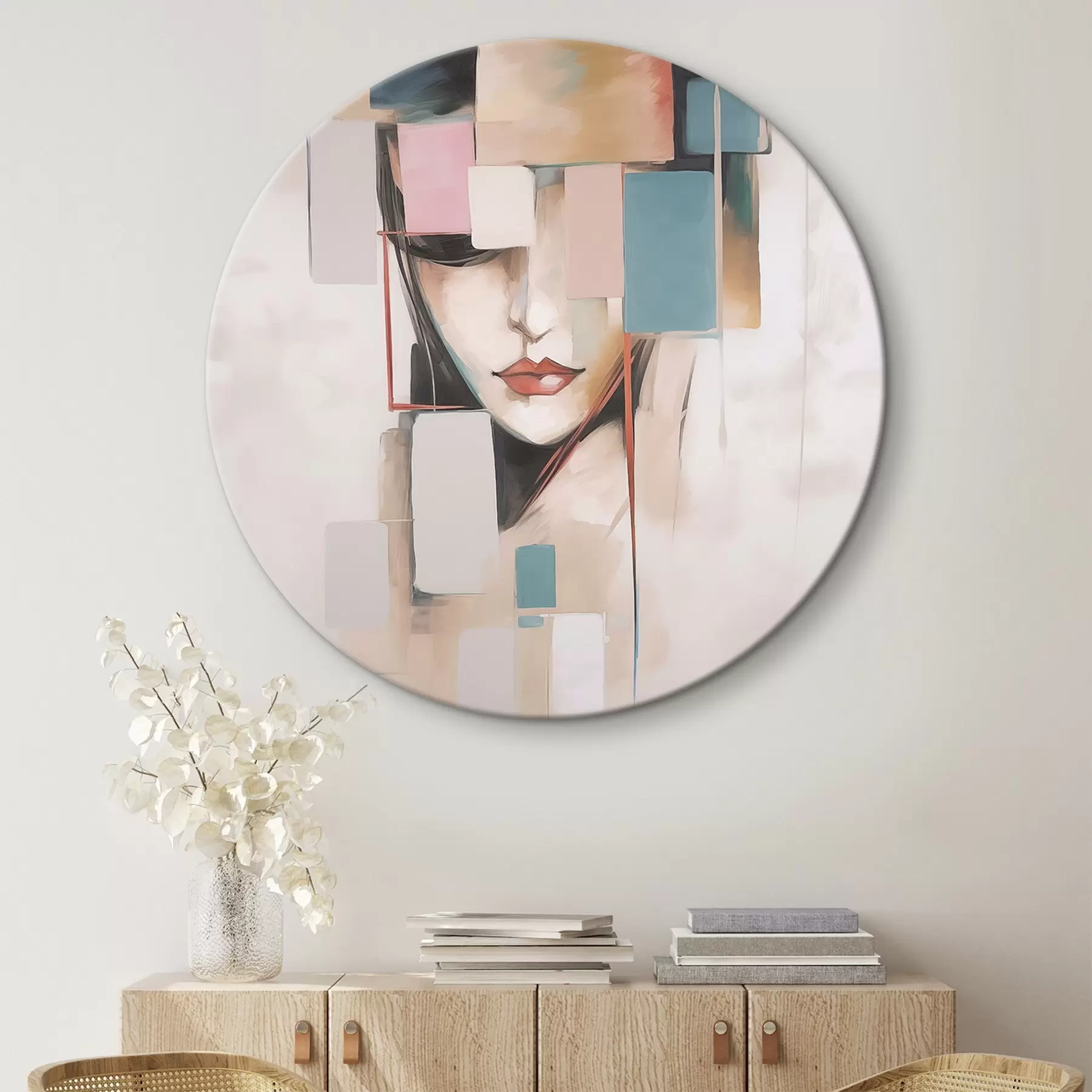 Wandbilder Abstraktes Porträt Nachahmung der Malerei r45920