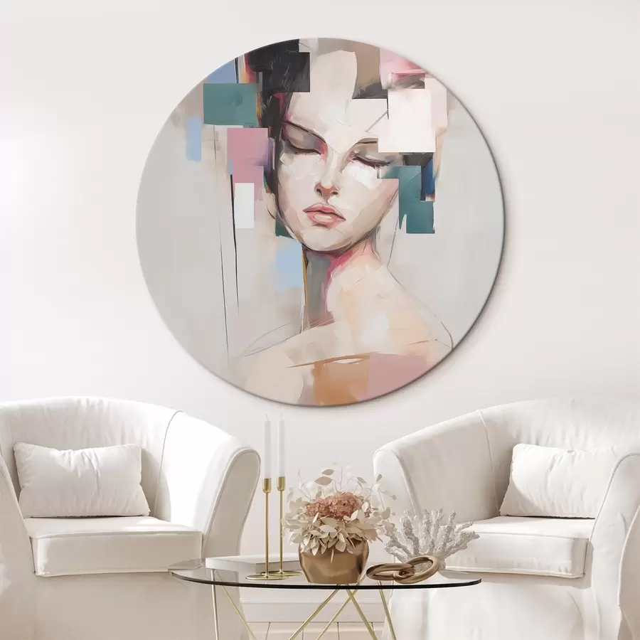 Wandbilder Abstraktes Porträt Nachahmung der Malerei r45921