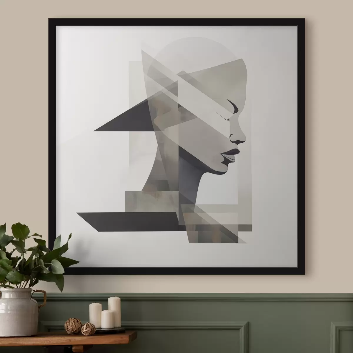 Poster Abstraktes Porträt f45916