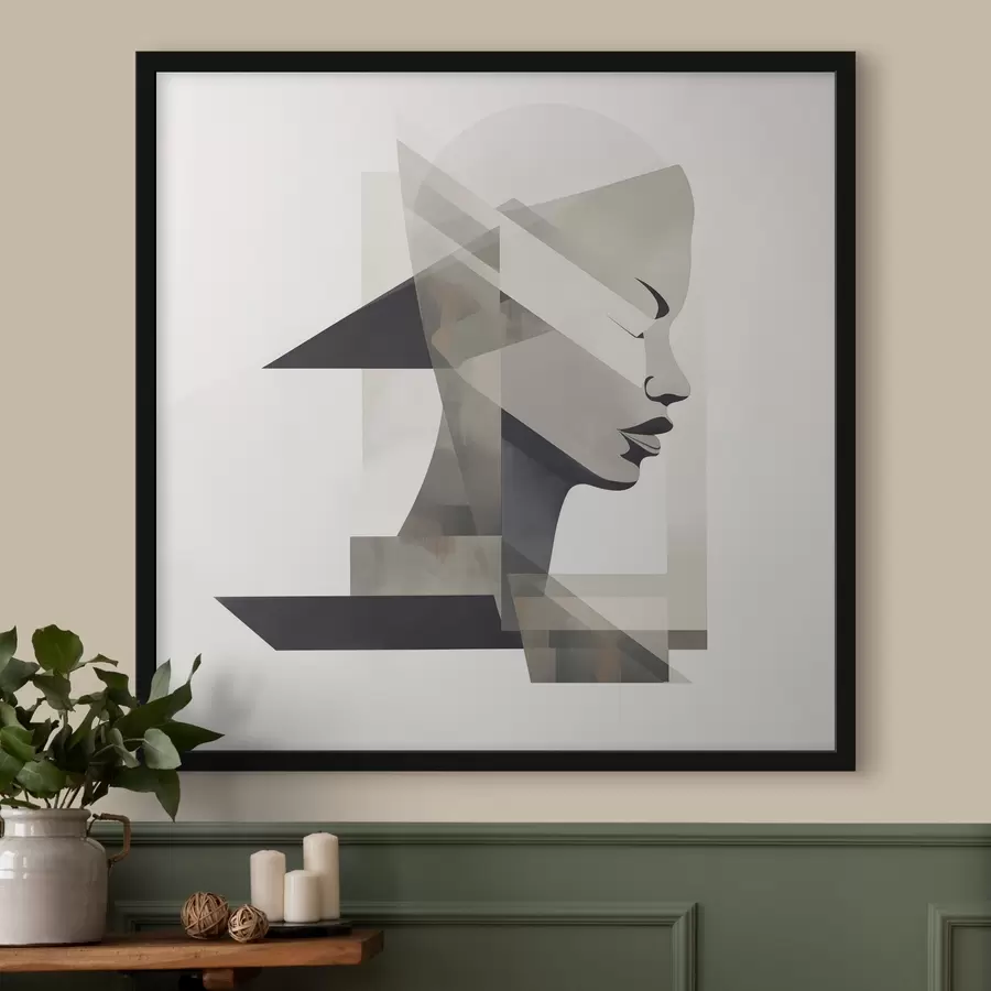 Fototapete Abstraktes Porträt f45916