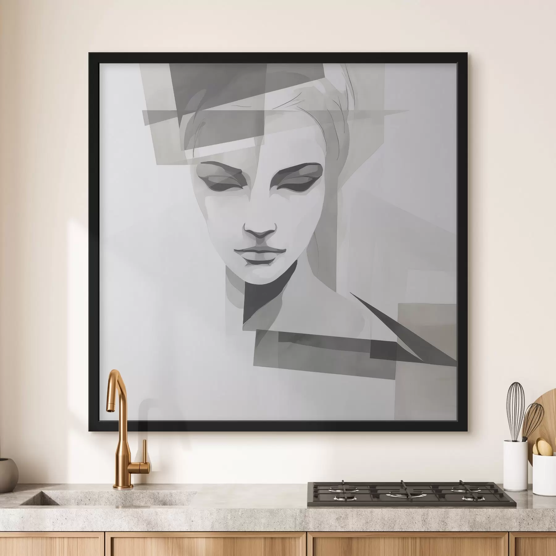 Fototapete Abstraktes Porträt f45917