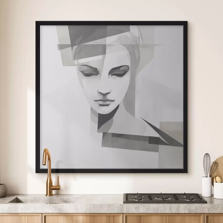 Fototapete Abstraktes Porträt f45917