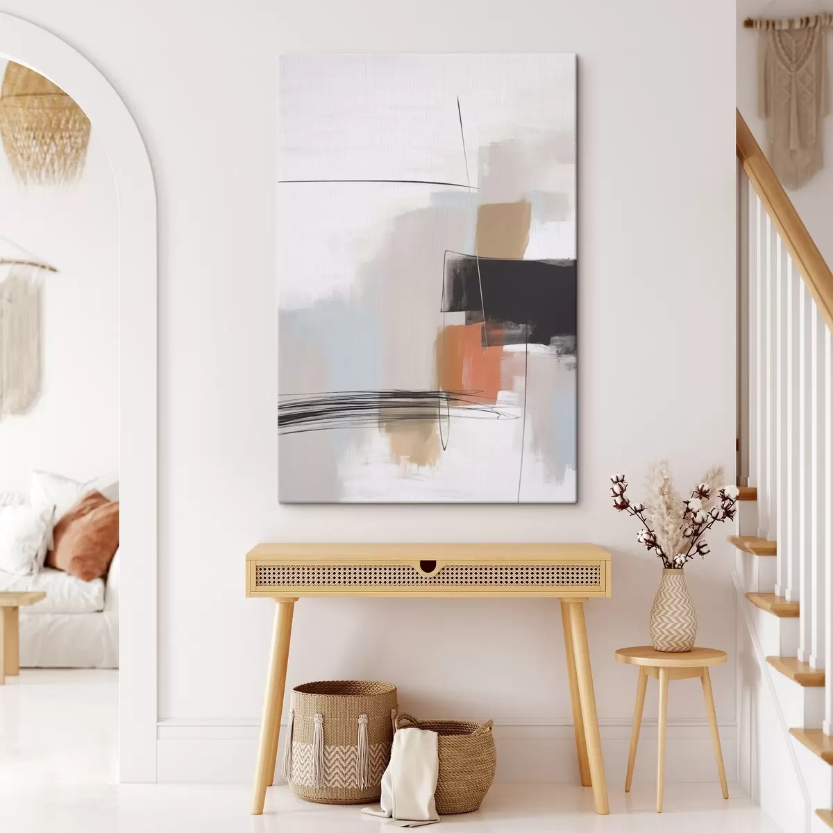 Wandbilder Abstraktion Nachahmung von Pinselstrichen s45919