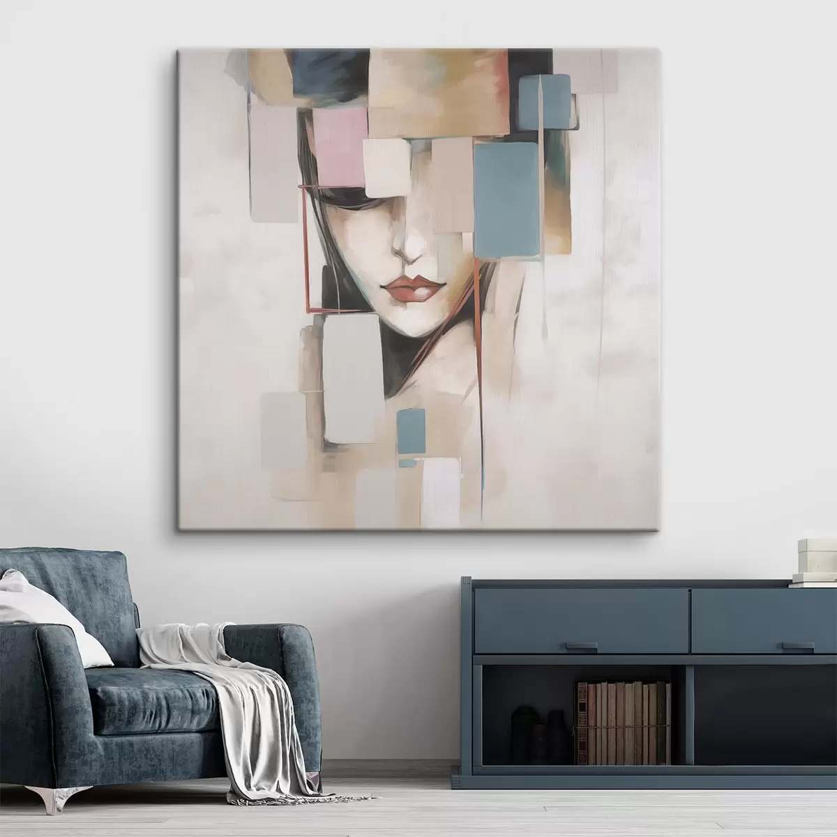 Wandbilder Abstraktes Porträt Nachahmung der Malerei s45920
