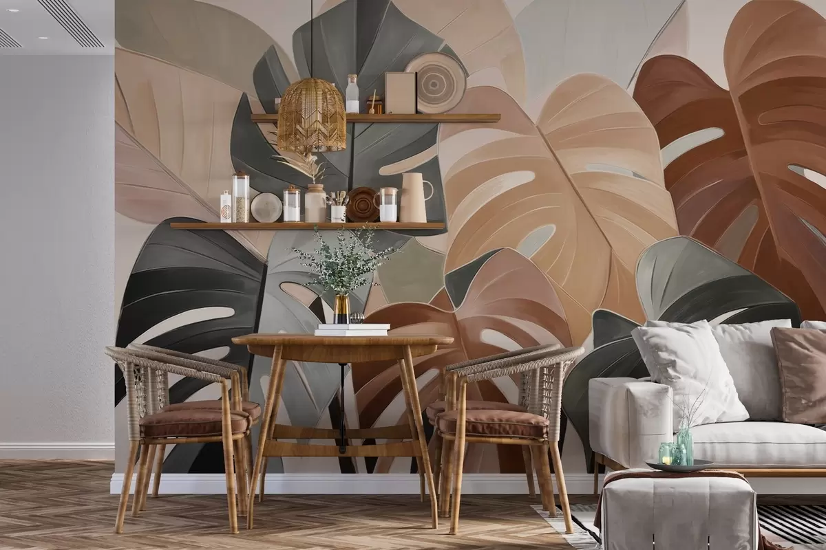 Fototapete Blattiger Rhythmus w04568v2