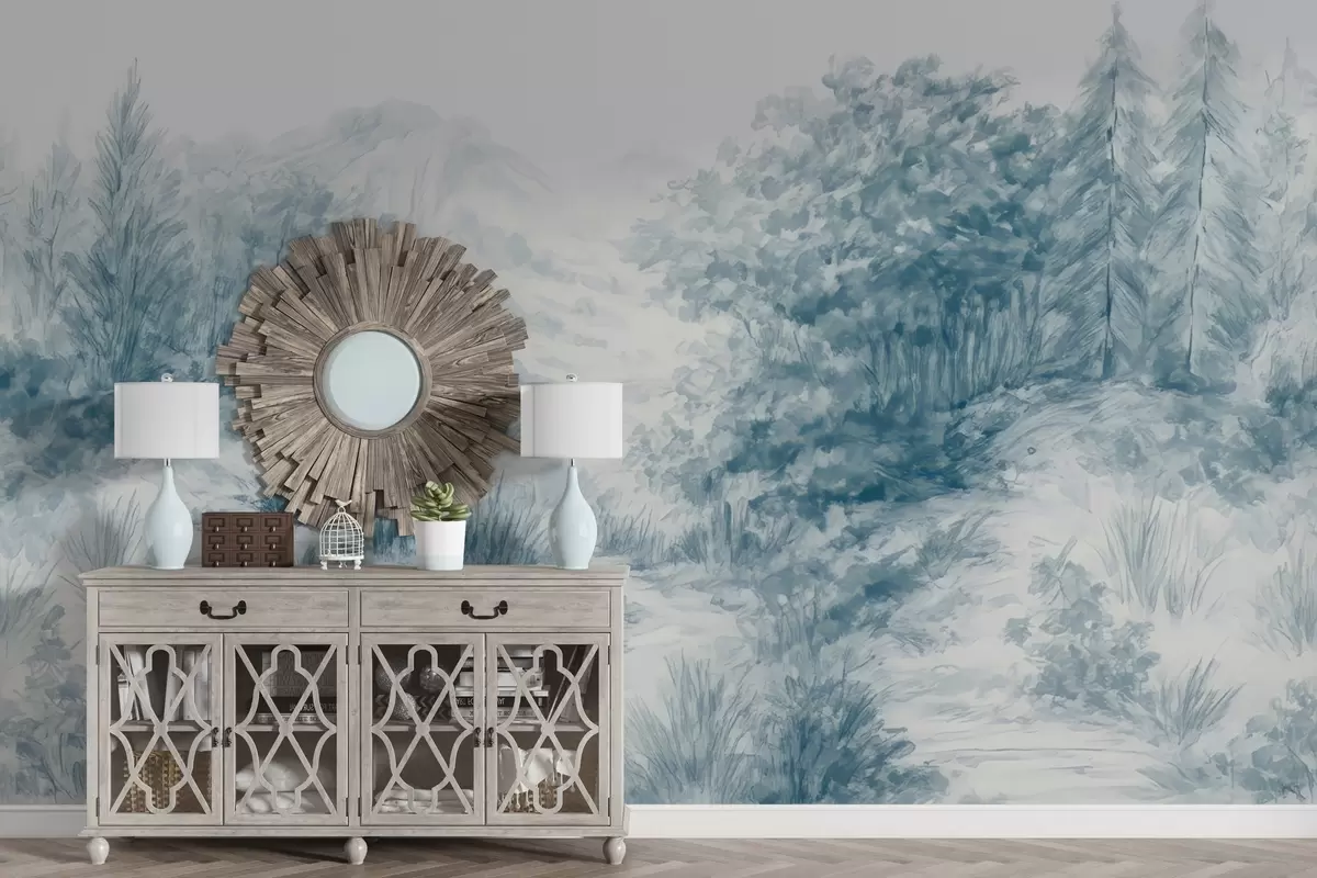 Fototapete Farbenfrohe Konturen w04572