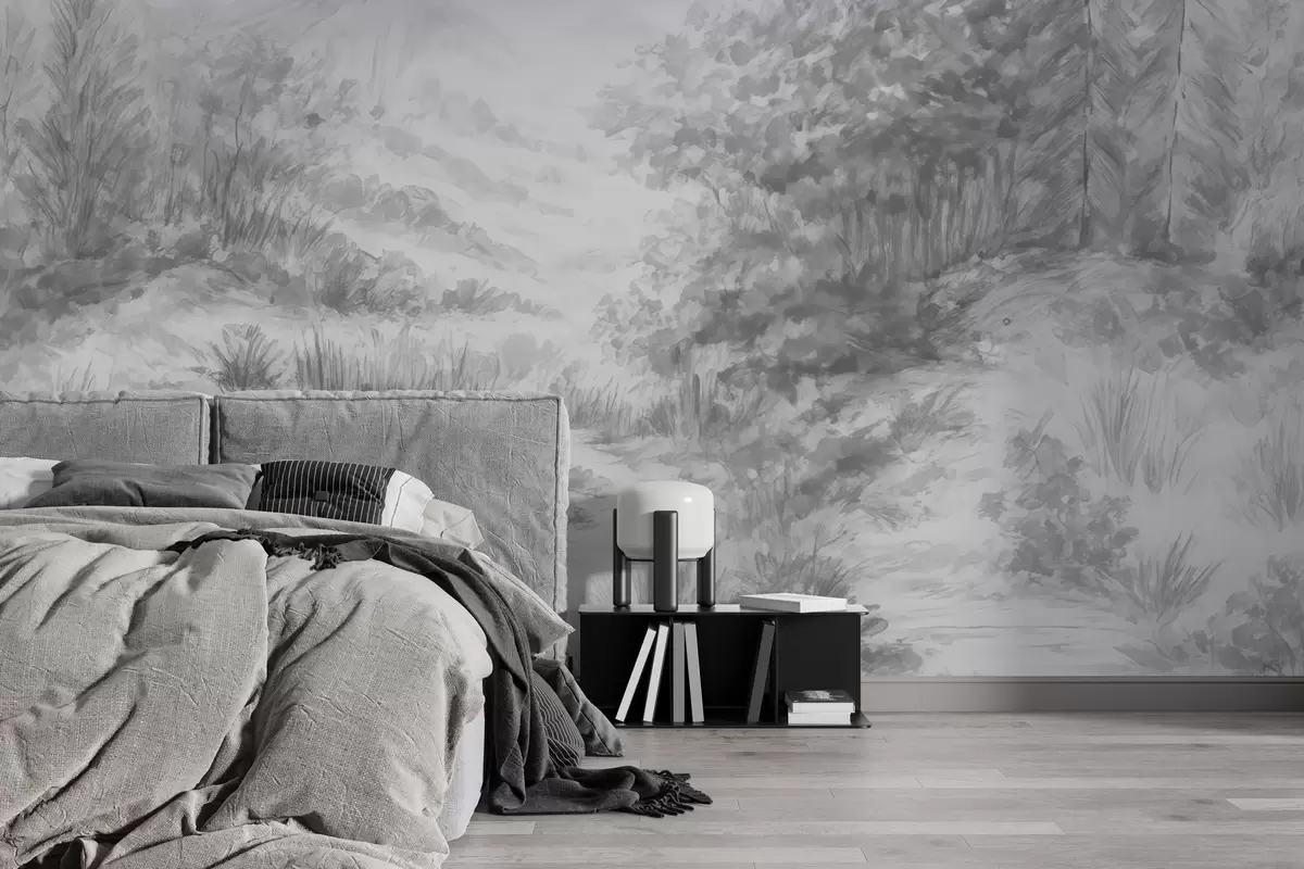 Fototapete Farbenfrohe Konturen w04572v2