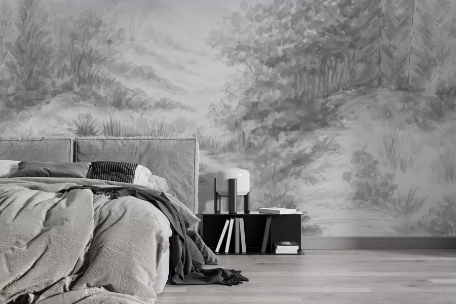 Fototapete Farbenfrohe Konturen w04572v2