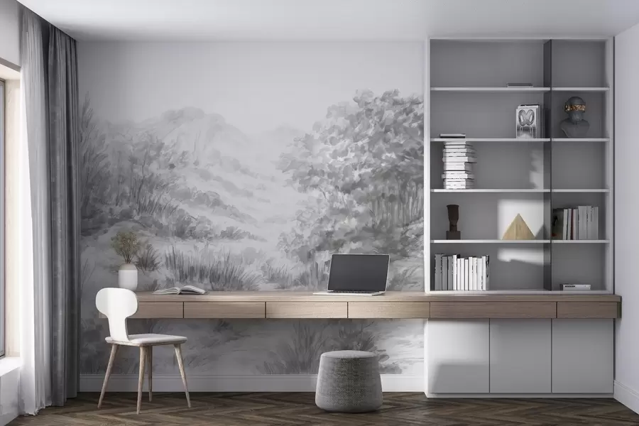 Fototapete Farbenfrohe Konturen w04572v2