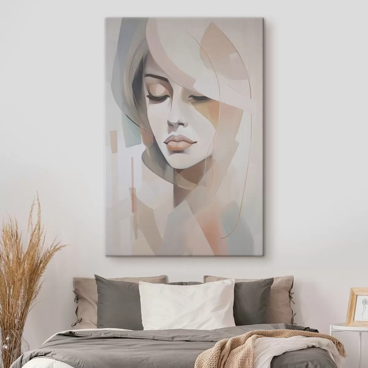 Wandbilder Abstraktes Porträt eines Mädchens s45972