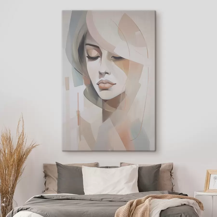 Wandbilder Abstraktes Porträt eines Mädchens s45972