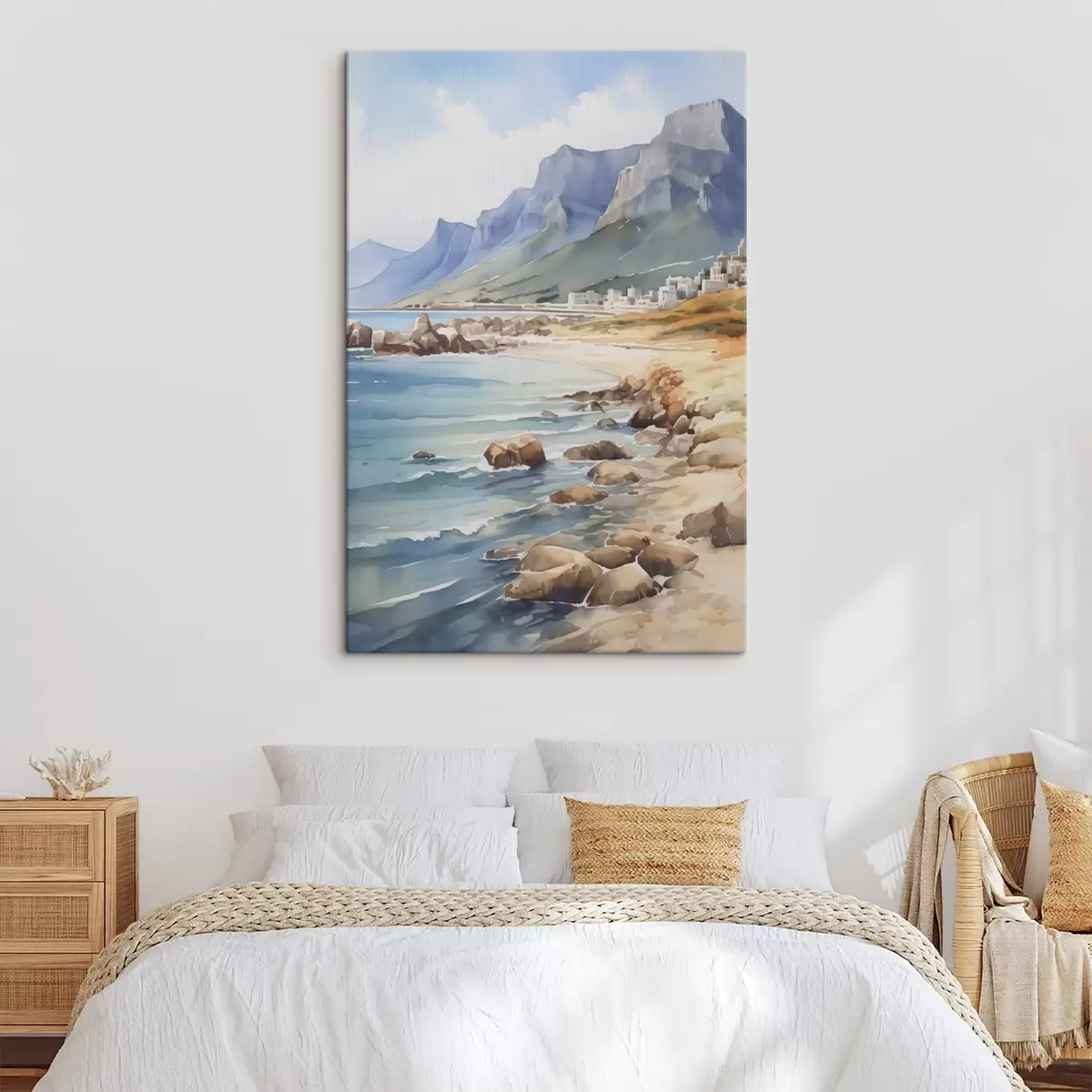 Wandbilder Seashore-Imitation von Aquarell s45978