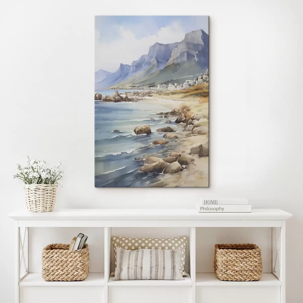 Wandbilder Seashore-Imitation von Aquarell s45978