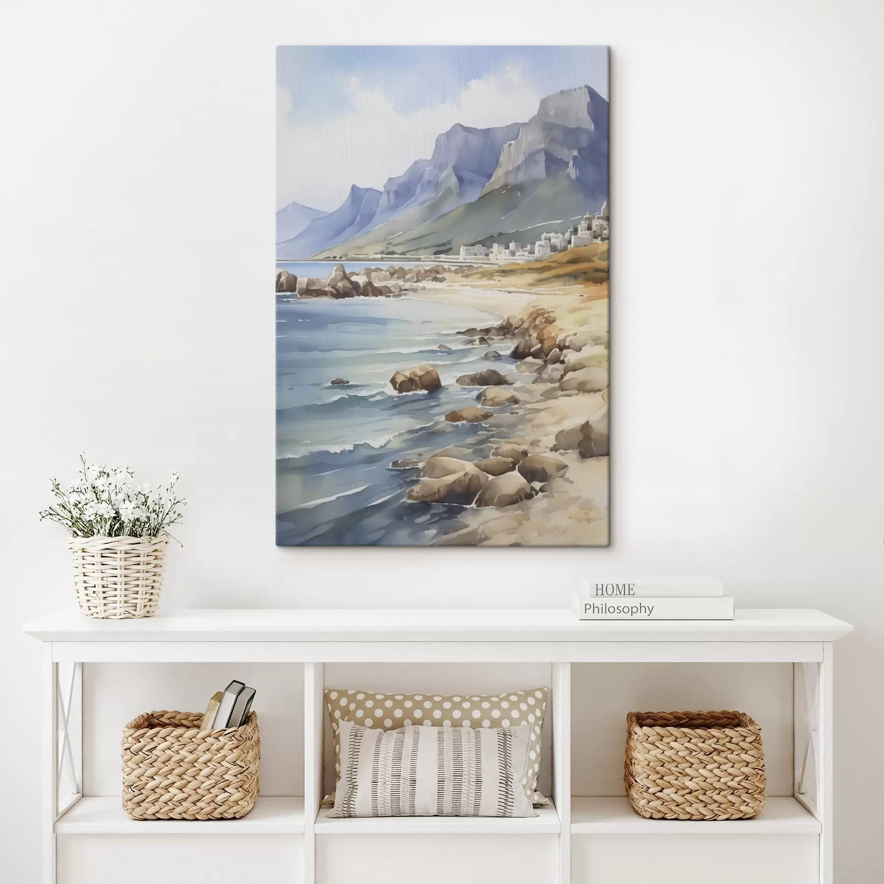 Wandbilder Seashore-Imitation von Aquarell s45978