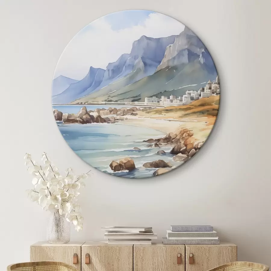 Wandbilder Seashore-Imitation von Aquarell r45978