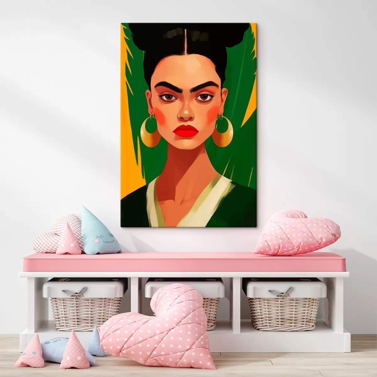 Wandbilder Frau mit Ohrringen s45953
