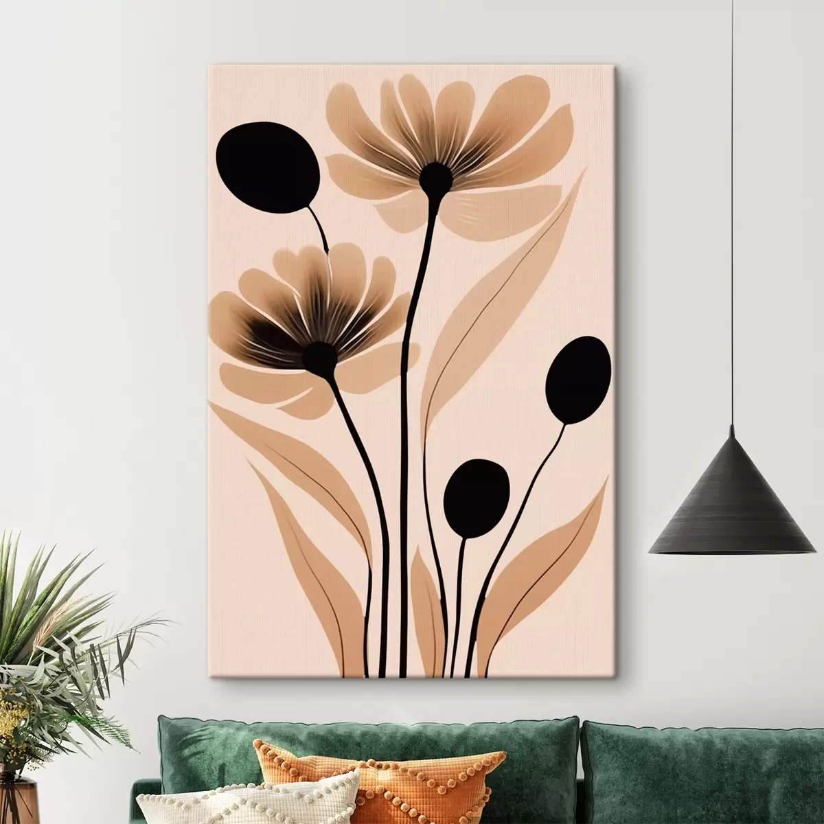 Wandbilder Abstrakte Blumen s45963