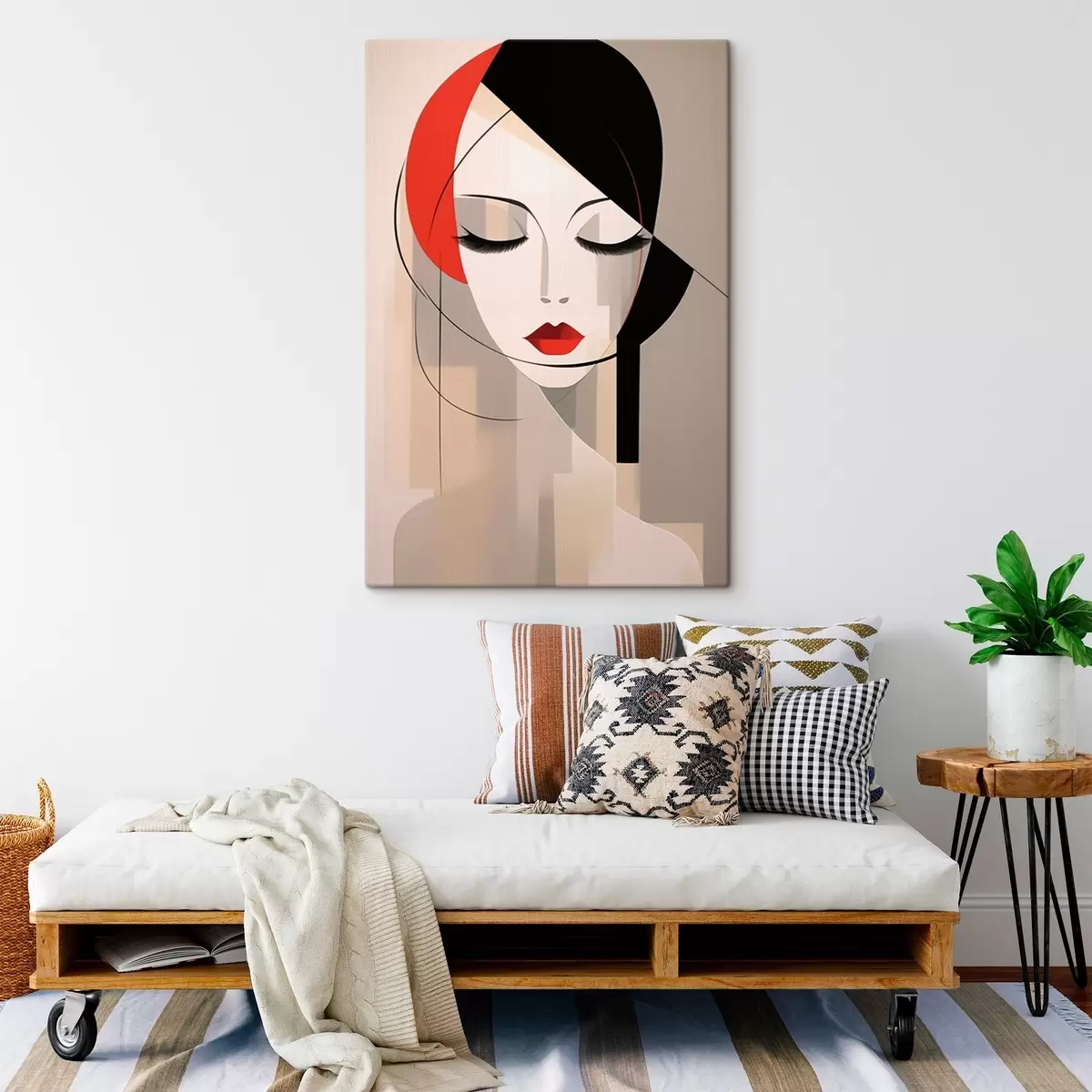 Wandbilder Abstraktes Frauenporträt s45965