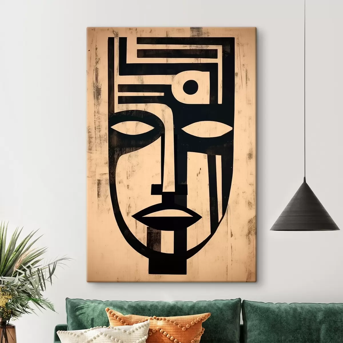 Wandbilder Geometrisches abstraktes Gesicht s45970