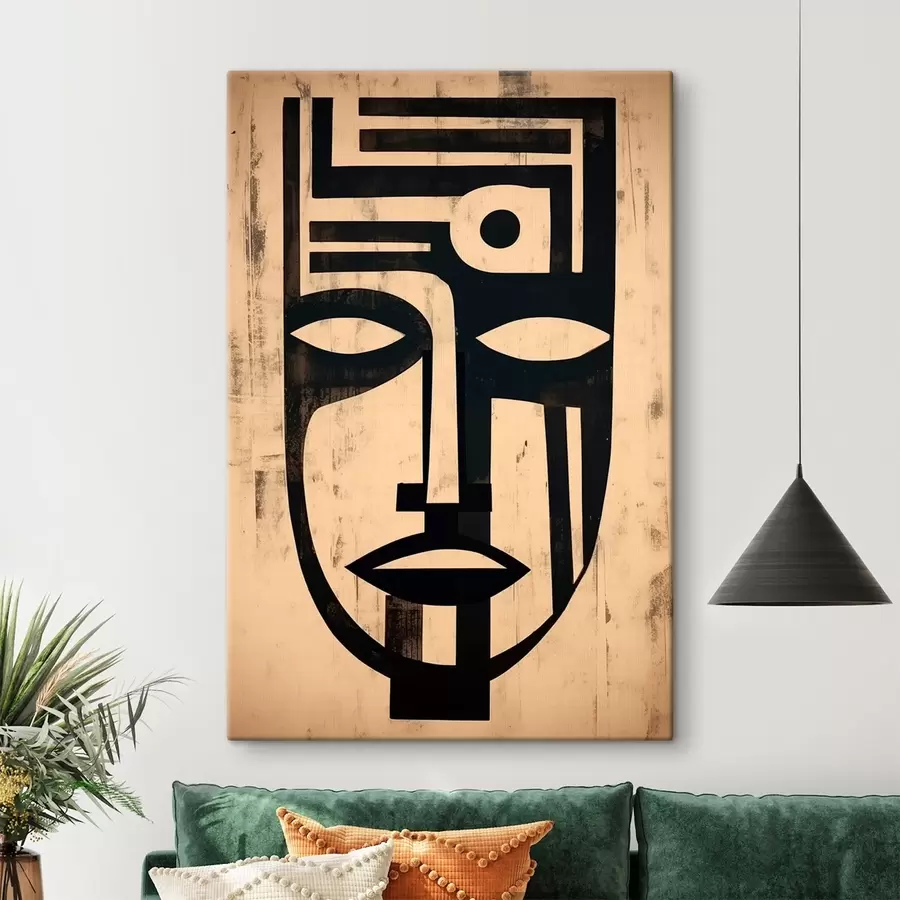 Wandbilder Geometrisches abstraktes Gesicht s45970